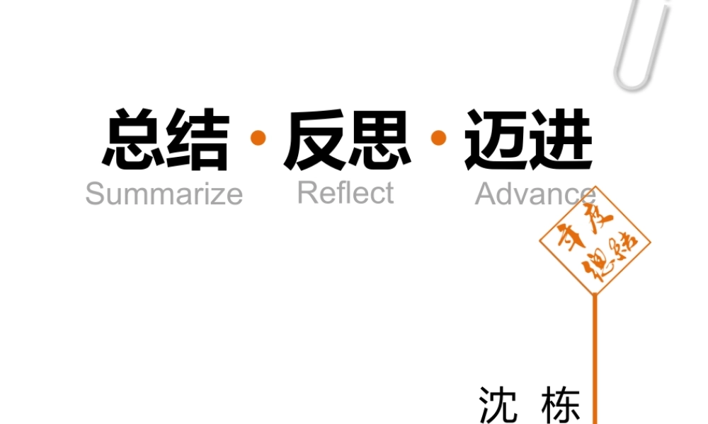 沈栋 工作总结.pptx