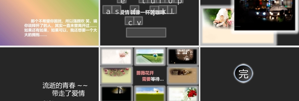 流逝的青春带走了爱情.pptx