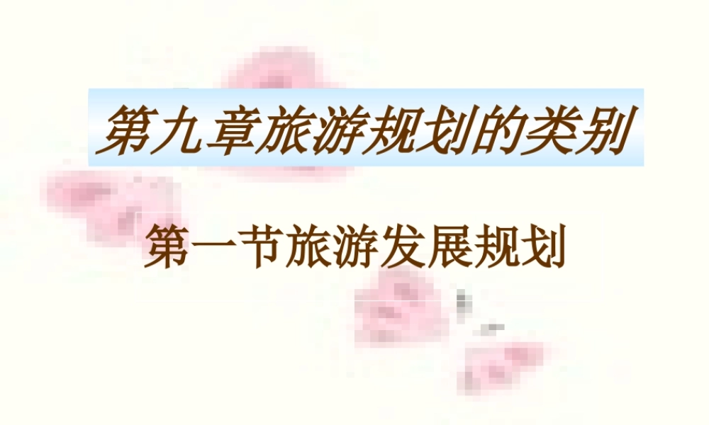 旅游规划的类别.ppt