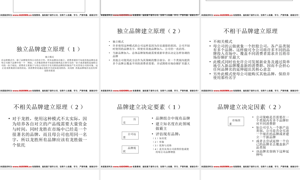 龙胜集团品牌整合策略及方向.ppt
