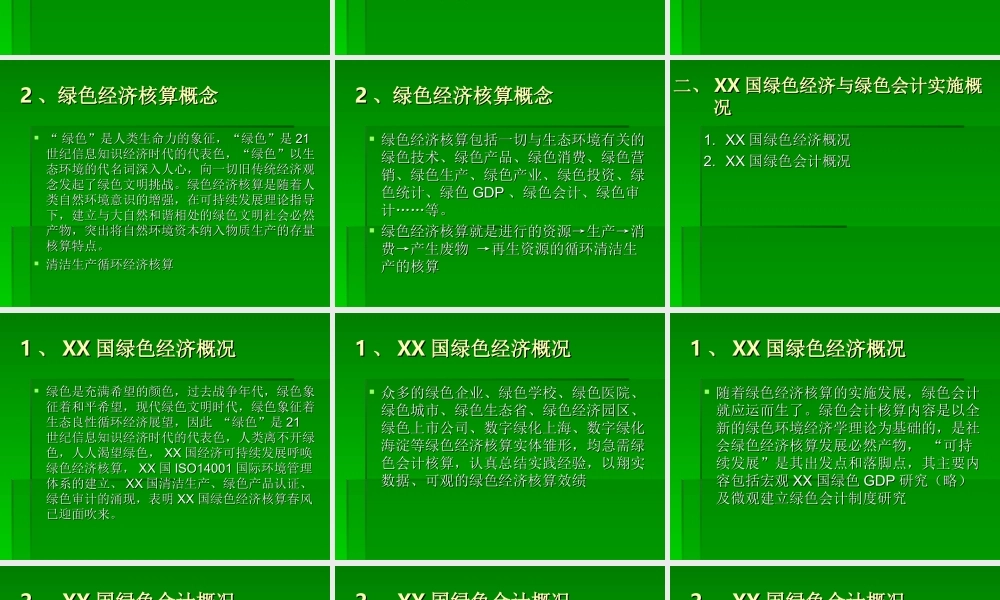 绿色经济与绿色会计的初探.ppt