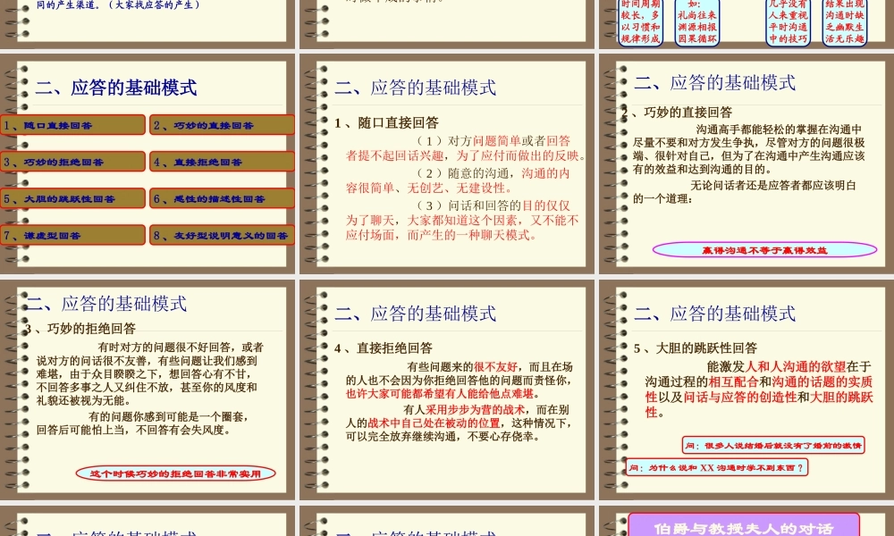 巧妙应答技巧wuto9.ppt