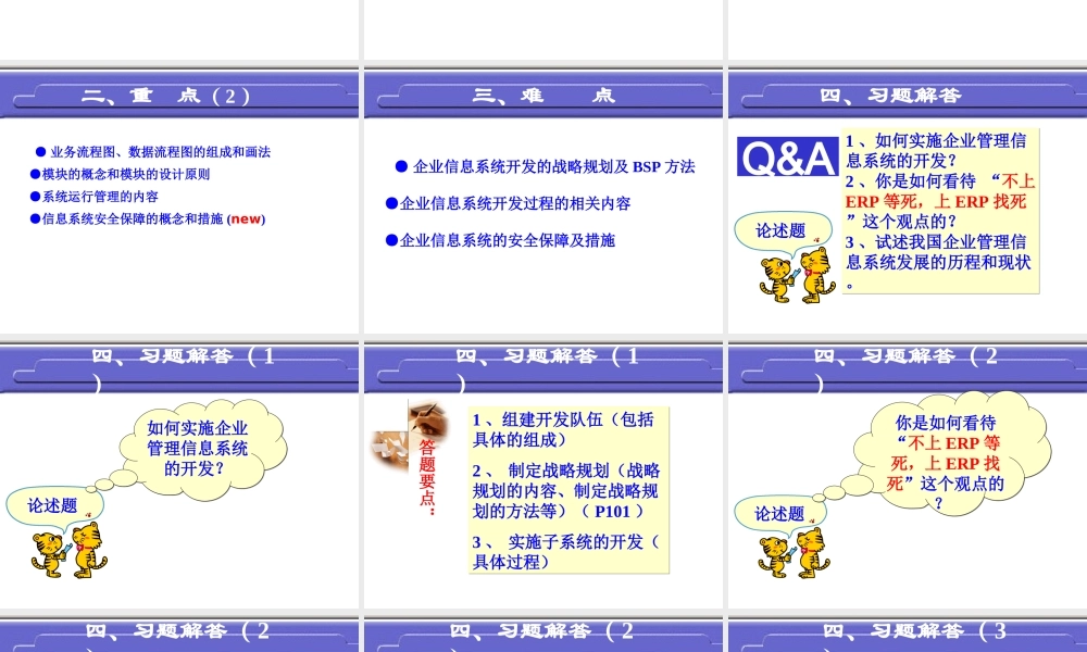 企业信息工作管理复习4arqc.ppt