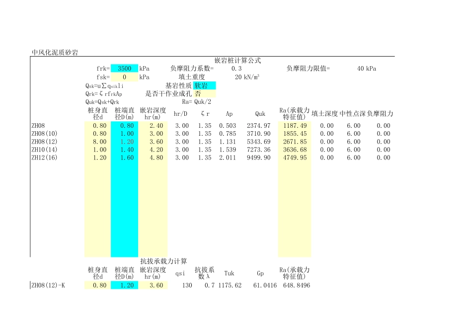 嵌岩桩试算.xls_第1页