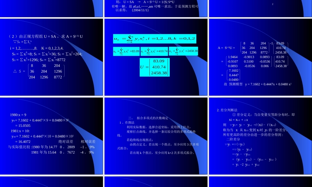 趋势曲线模型预测76ezj.ppt
