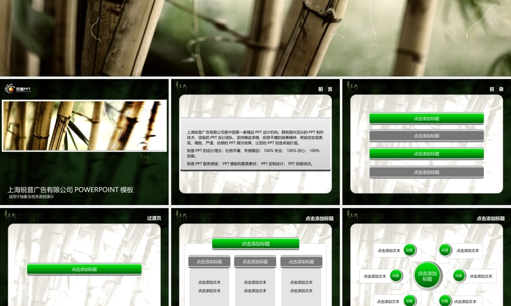 锐普竹趣PPT模板超级精品w5g9t.ppt