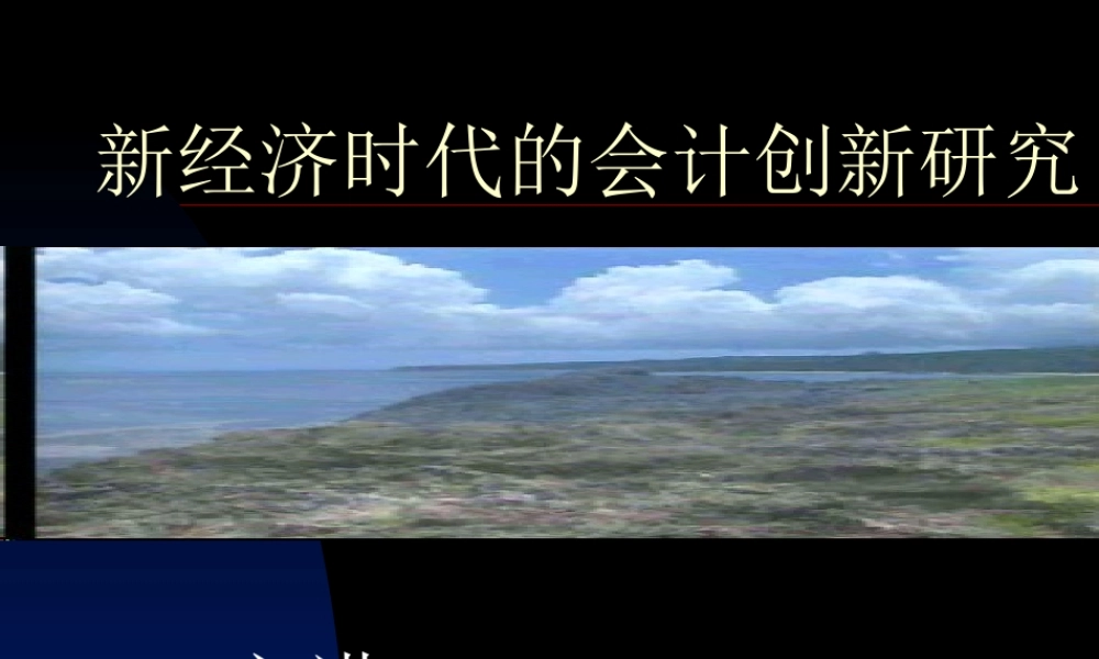 新经济时代的会计创新研究2fypx.ppt