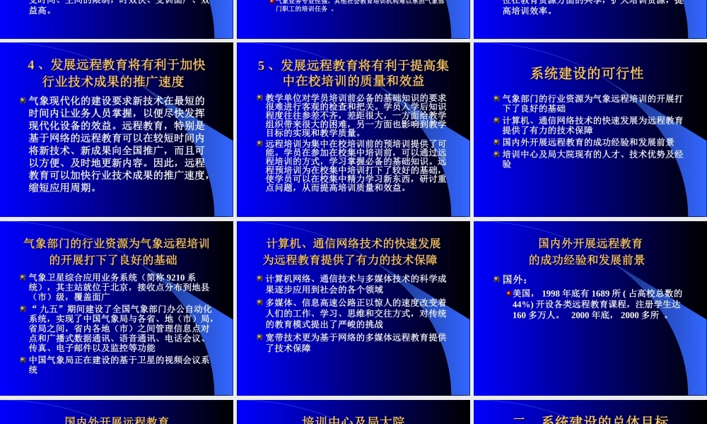气象远程教育培训系统建设899j6.ppt