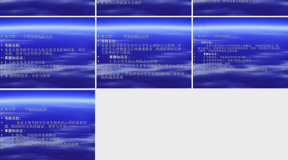 学校管理心理学复习0990g.ppt