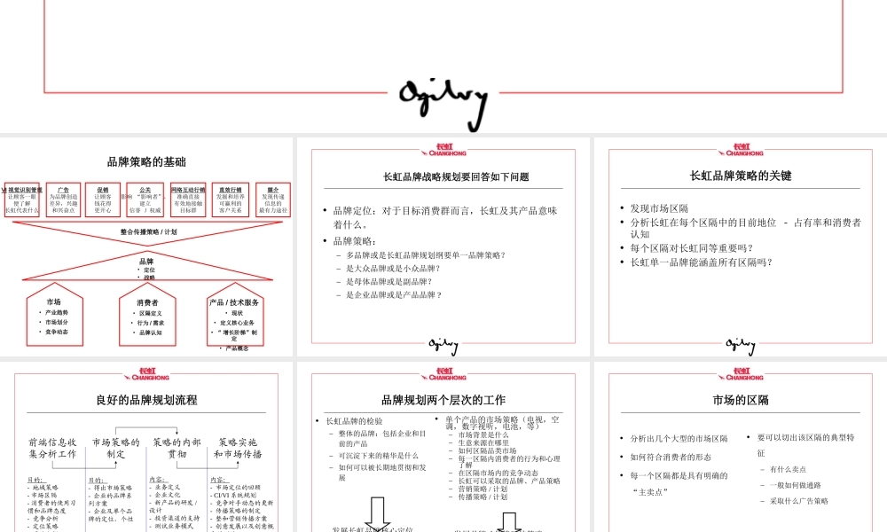 长虹品牌规划纲要.ppt