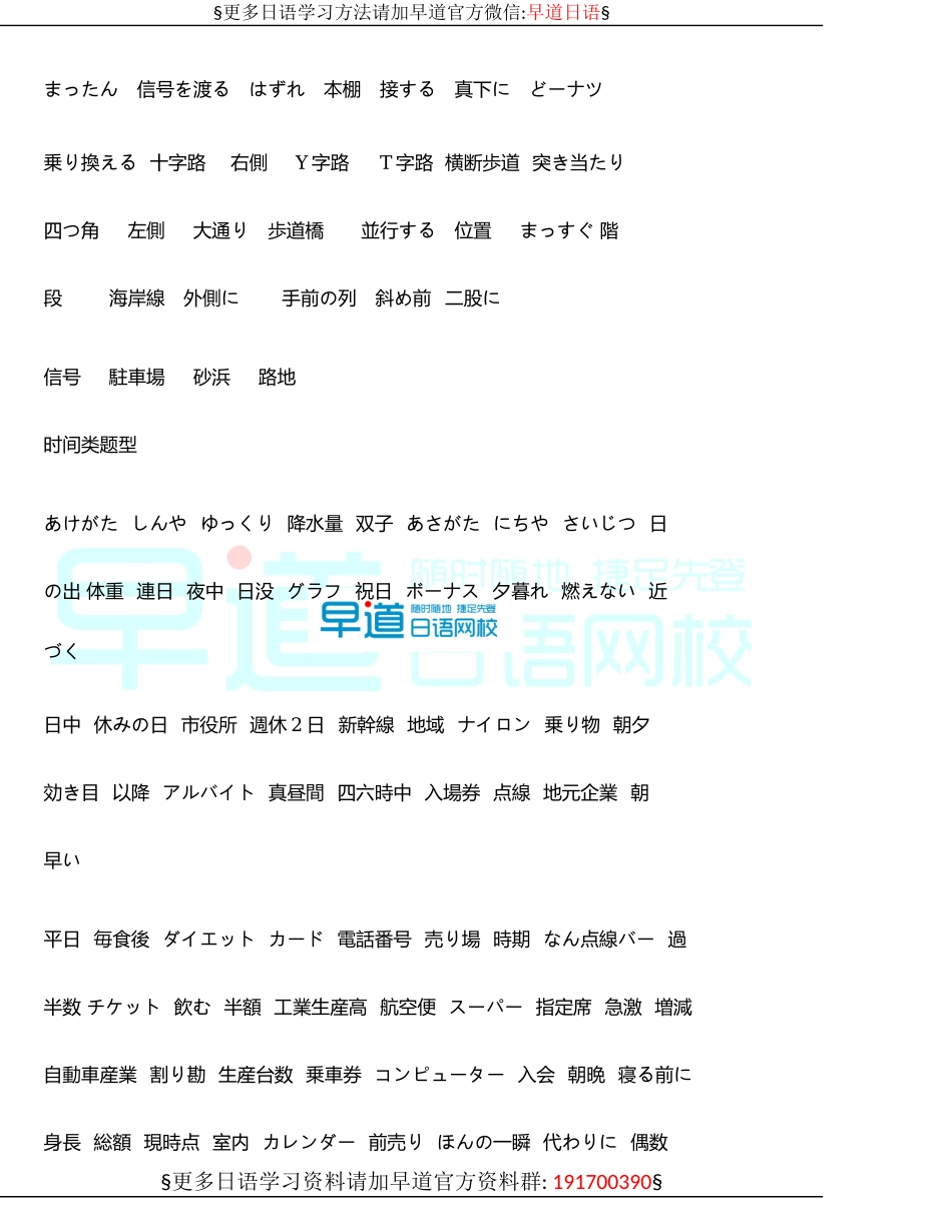 日语能力考试一级听力出现频率最高的单词.docx_第3页