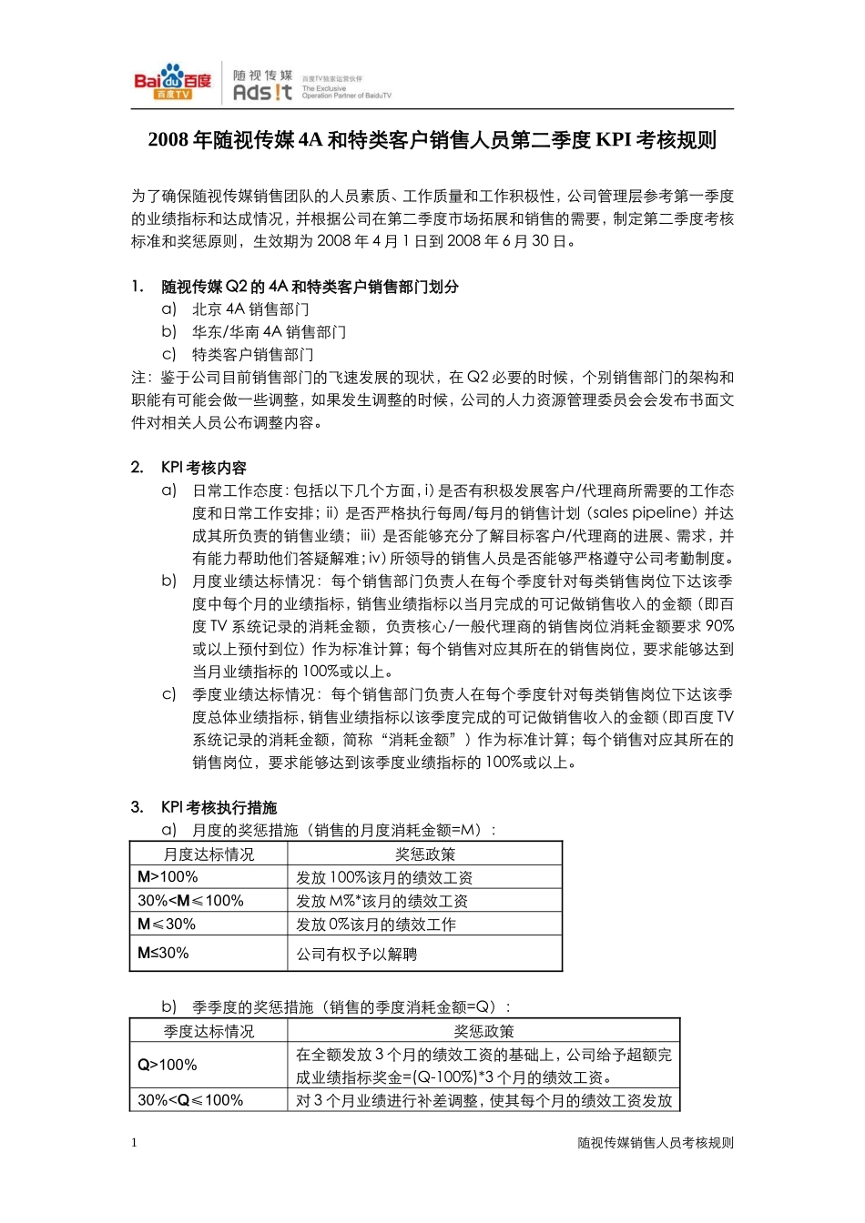 随视传媒销售人员考核制度-2008Q2 (青苹果).doc_第1页