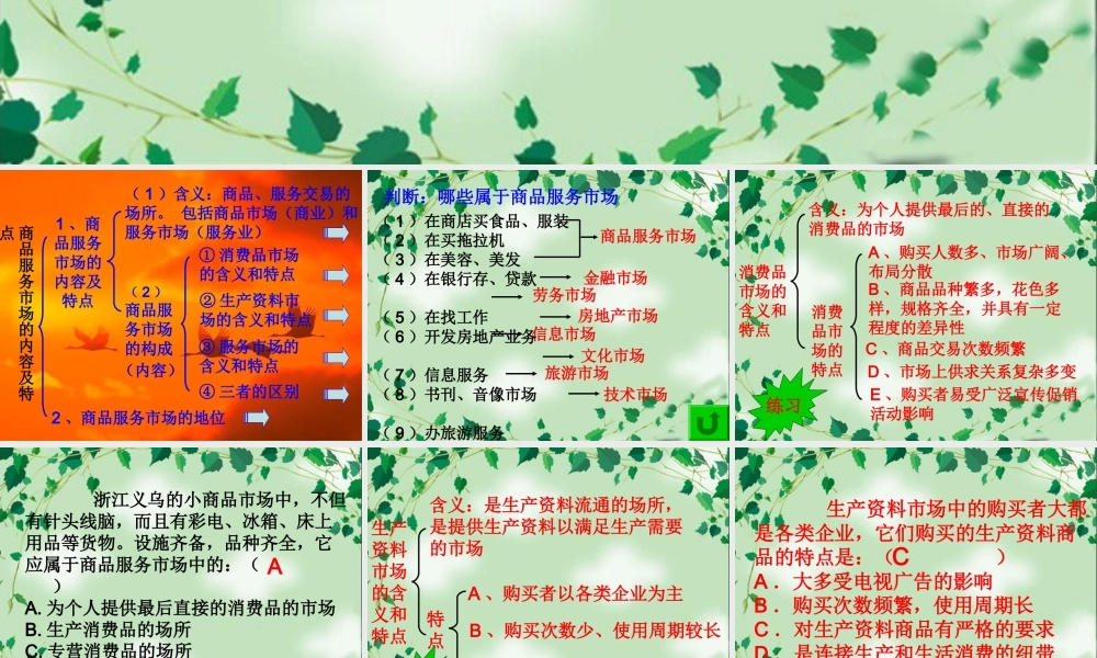 商务服务市场的内容及特点omu86.ppt