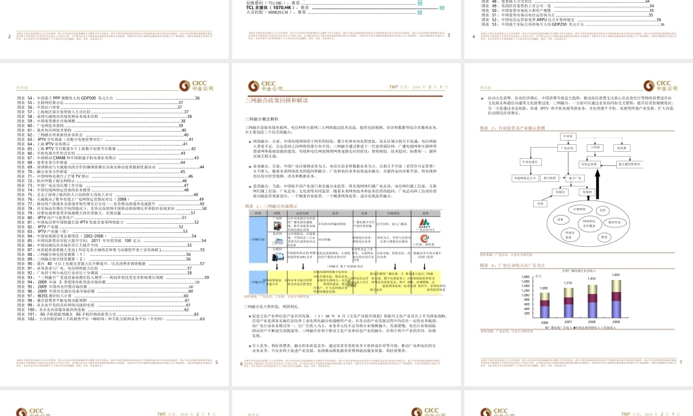 中金公司-TMT行业：三网融合深度研究报.ppt