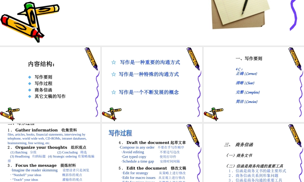 商务写作auzwl.ppt