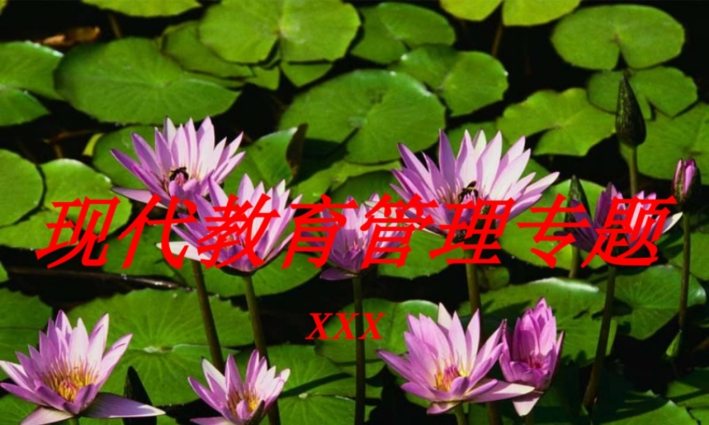 现代教育管理的专题jo4dn.ppt