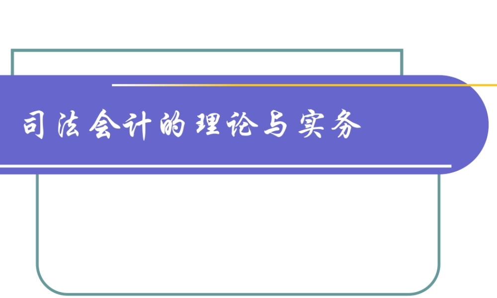 司法会计的理论与实务6ze3k.ppt