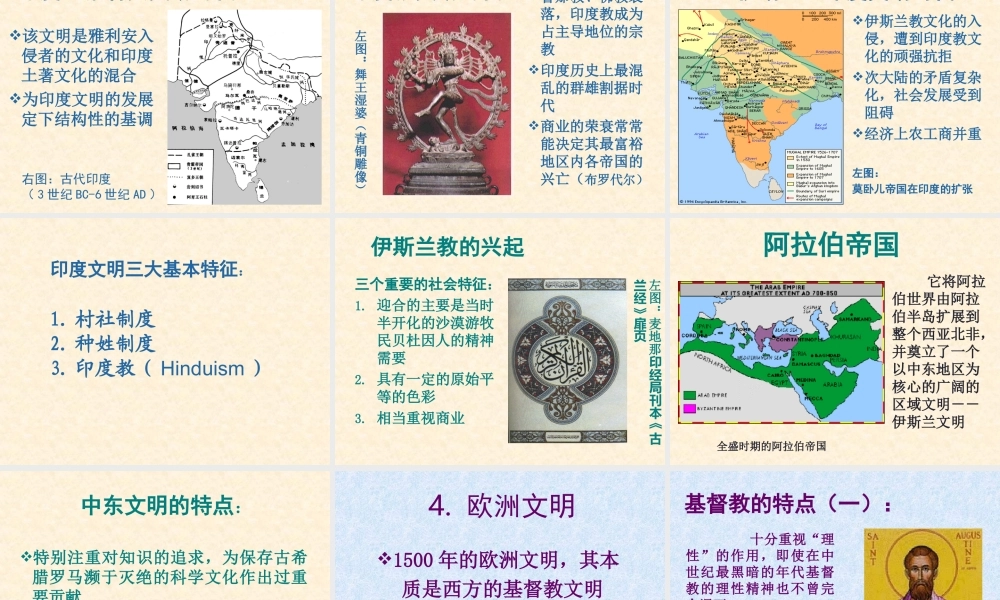 四大传统文明及其关系格局l5k6r.ppt