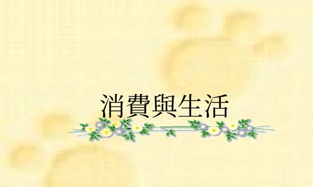 消费与生活lijm2.ppt