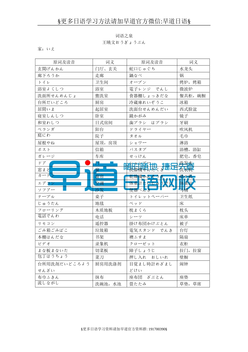 新版中日交流标准日本语上册_词语之泉.doc_第1页