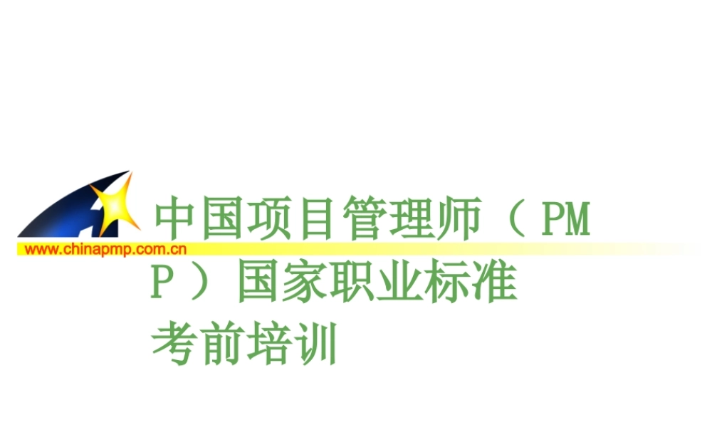 项目管理师（师级其他类）11-综合管理24w93.PPT