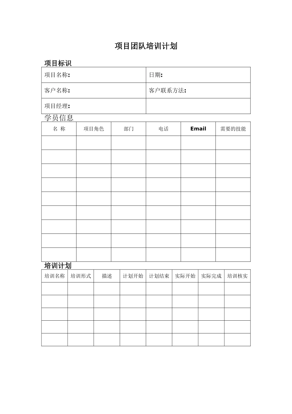 项目团队培训计划.doc_第1页