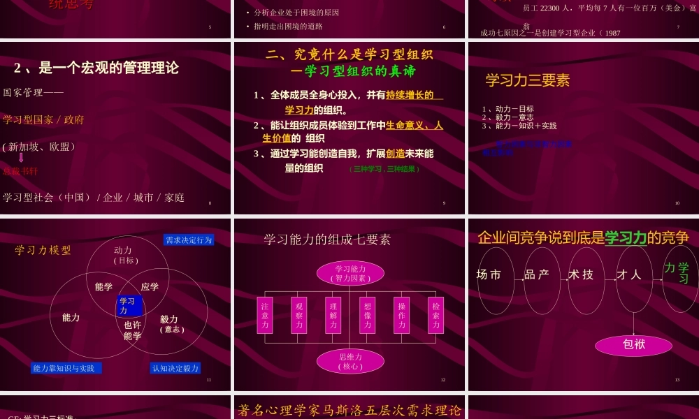 学习型组织的五个基本问题ay2ug.ppt