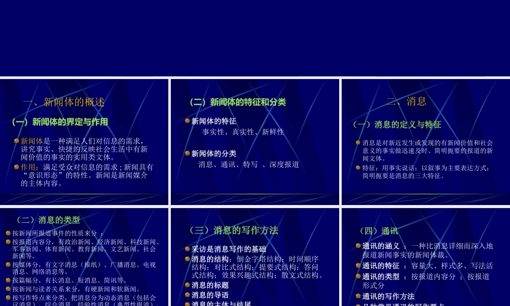 新闻体的概述ra9je.ppt