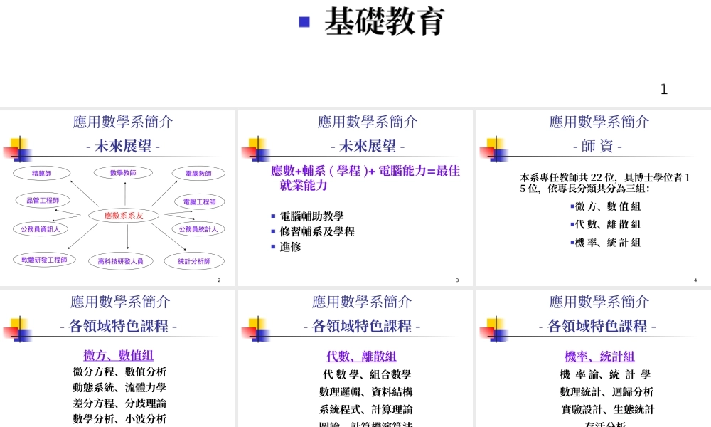 应用数学系简介.ppt