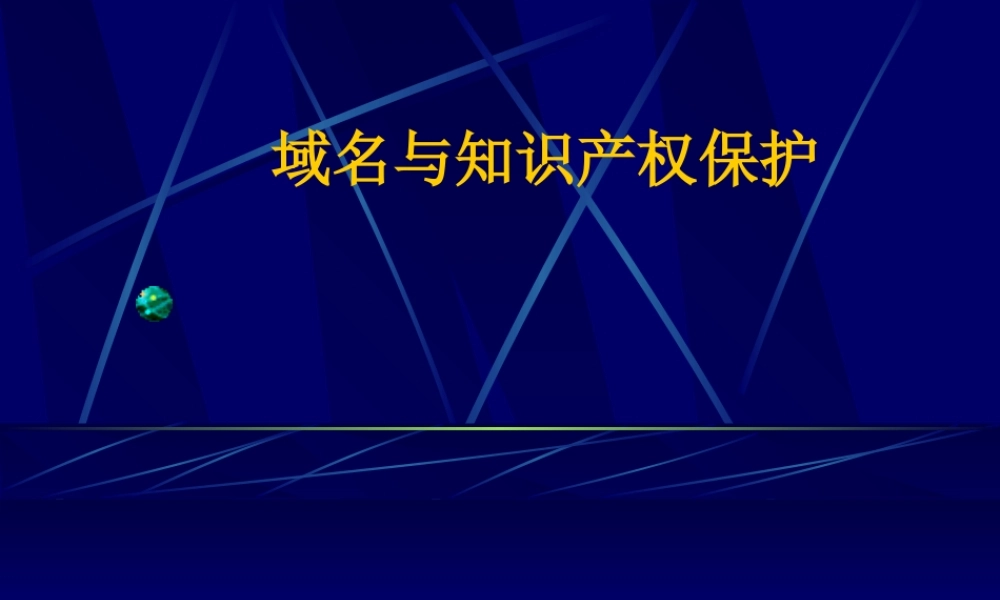 域名与知识产权保护.ppt
