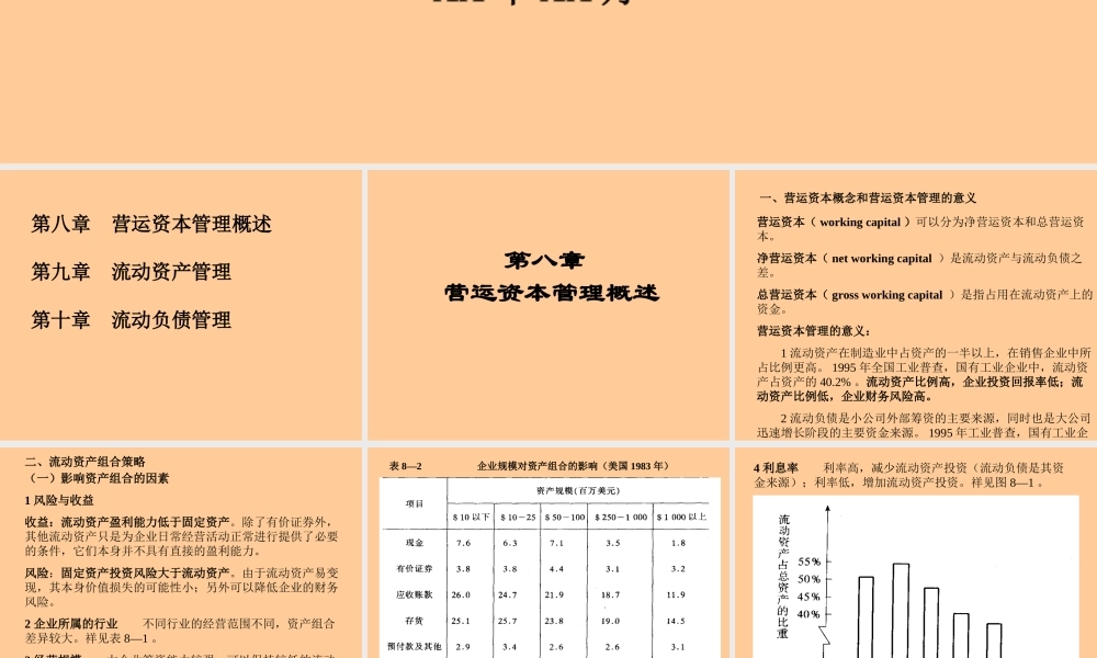 营运资本管理概述.ppt