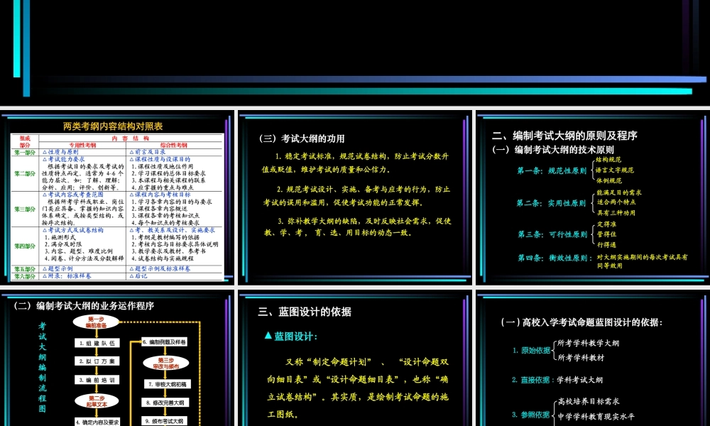 制定大纲与设计蓝图.ppt