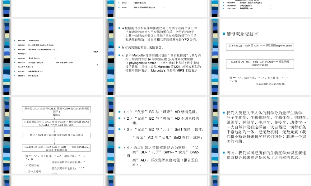 系统生物学与信息整合u7rc2.ppt