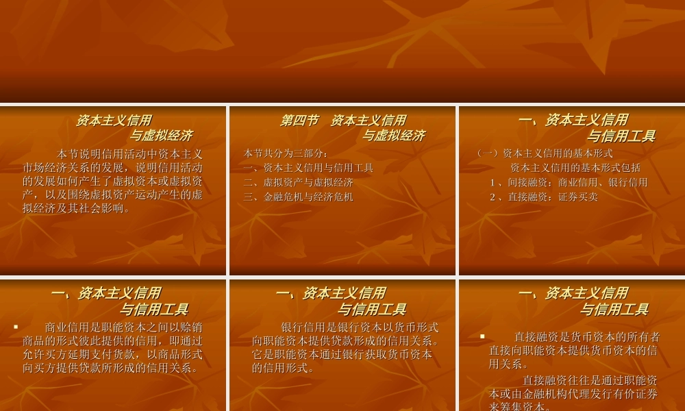 资本主义信用与虚拟经济.ppt