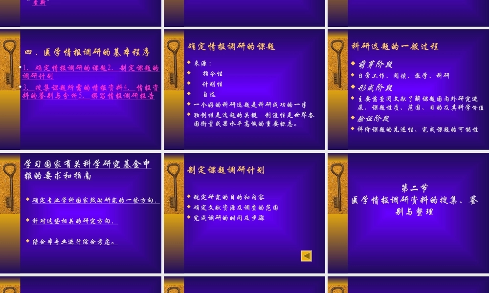 医学情报调查与研究0yu7u.ppt