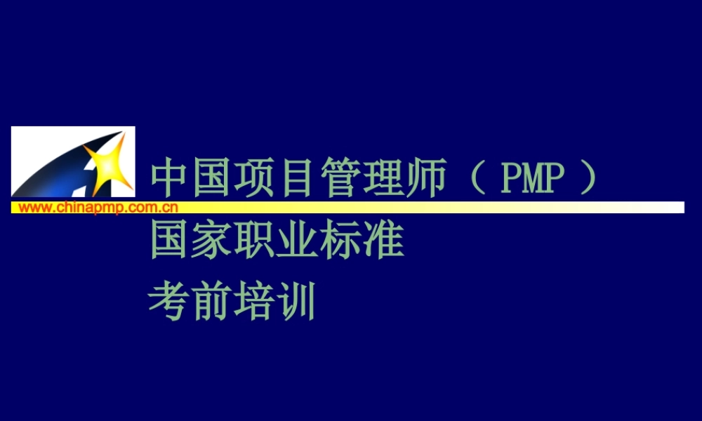 项目管理师（师级其他类）2-项目启动9flz6.PPT
