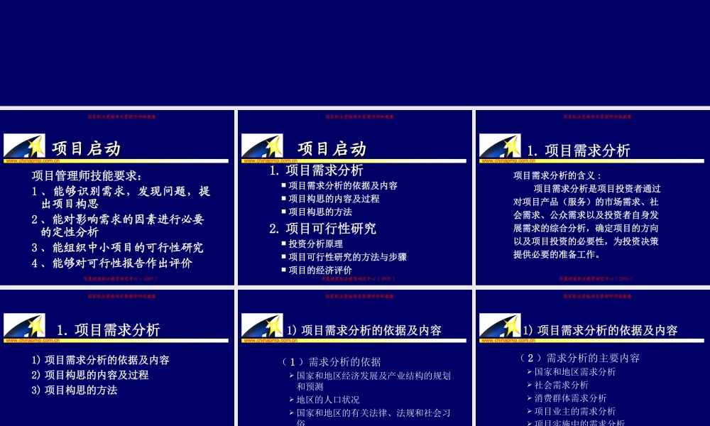 项目管理师（师级其他类）2-项目启动9flz6.PPT