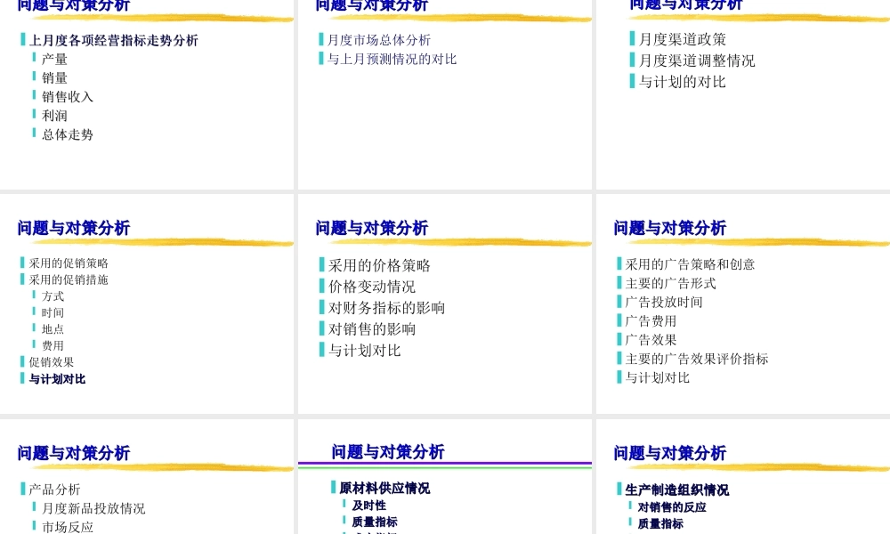 月份经营计划执行分析.ppt