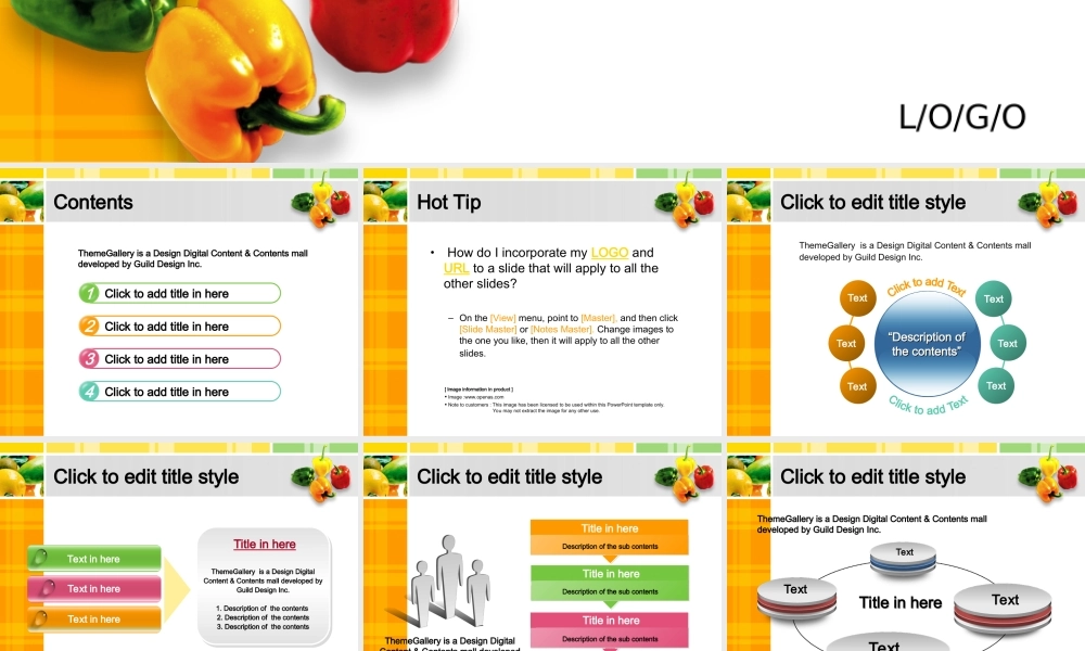 新鲜蔬菜PPT模板0qg16.ppt