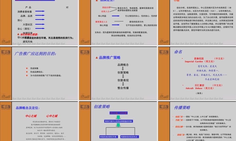 星河地产中心区项目宣传推广策略思路c4xqc.PPT