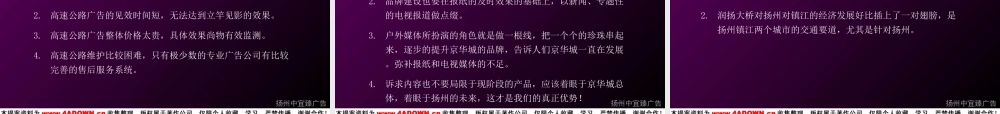 扬州京华城中城户外广告推广-定位的几点补充lp5uc.ppt