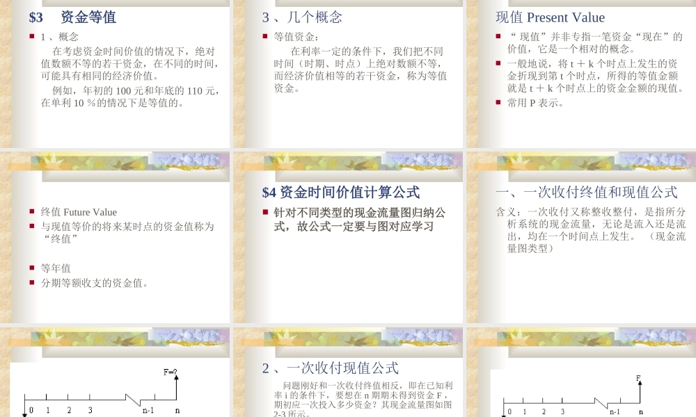 资金的等值计算.ppt