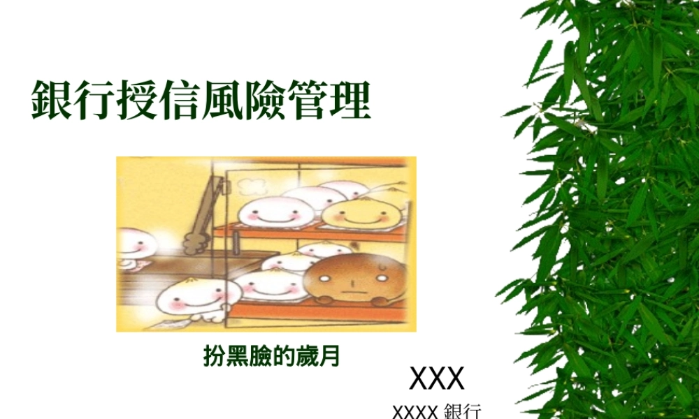 銀行授信風險管理.ppt