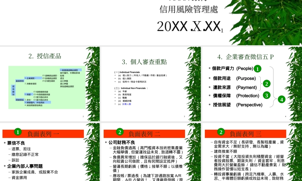 銀行授信風險管理.ppt