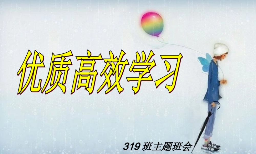 优质高效学习.ppt