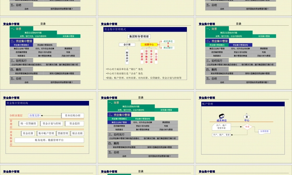 资金集中管理.ppt