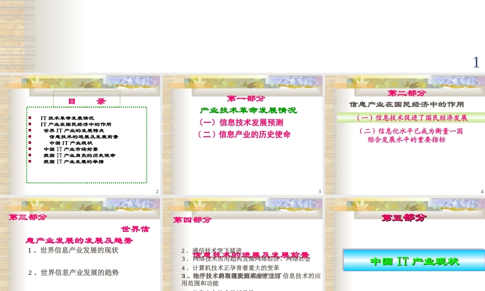 中国IT技术及产业的现状与趋势.ppt