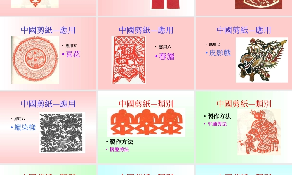 中國民間工藝剪纸.ppt