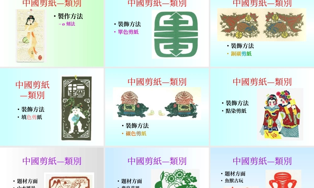 中國民間工藝剪纸.ppt