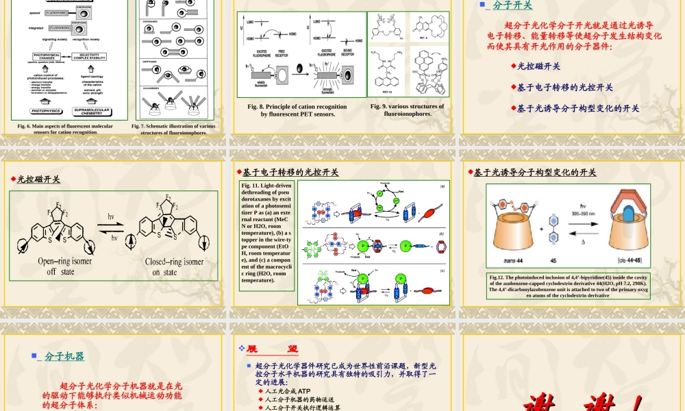 超分子光化学分子器件的研究进展.ppt